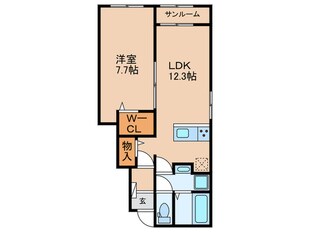 スカーレットの物件間取画像